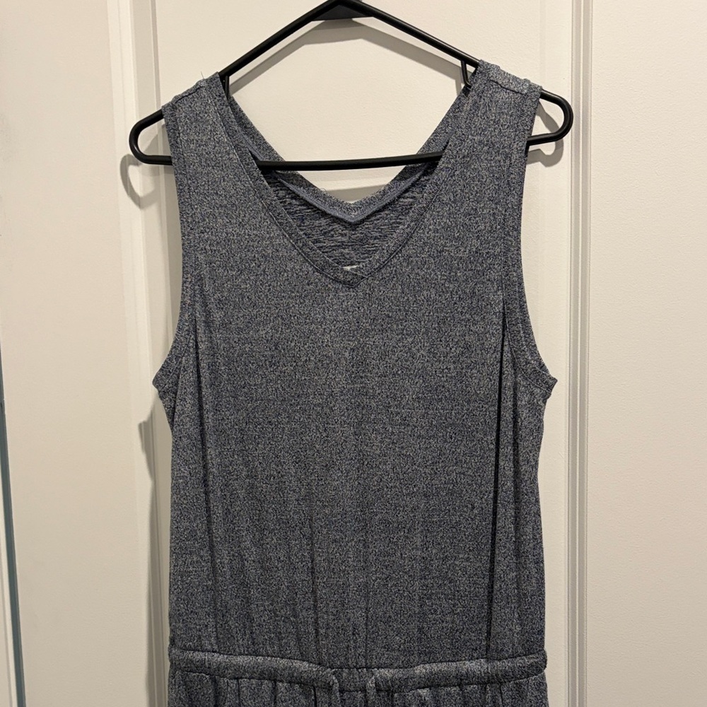 32 Degrees Textured Gray Fabric romper